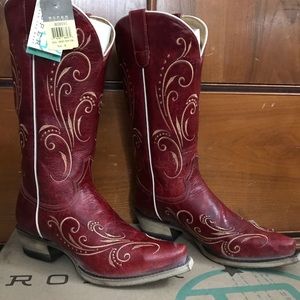 NIB Red Roper Cowboy boots handmade sz 8 New!